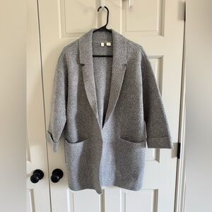 Anthropologie Gray Blazer Sweater